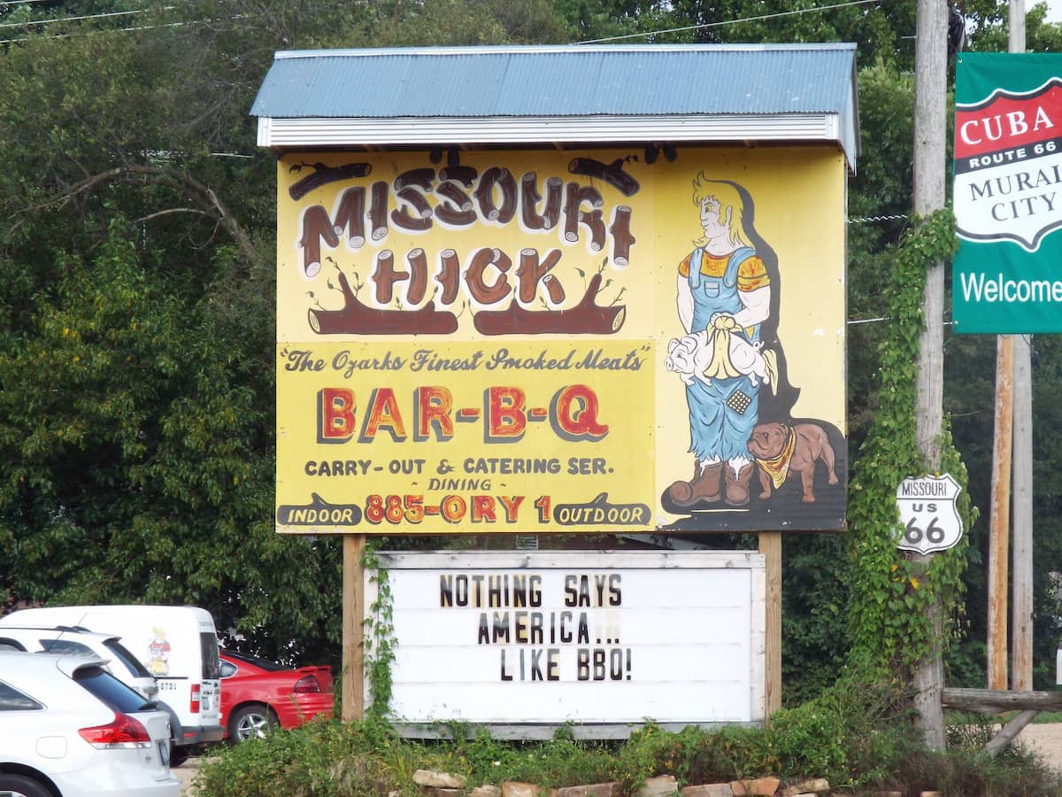 Missouri Hick BBQ restaurant in Cuba Missouri Hick restaurant in cuba