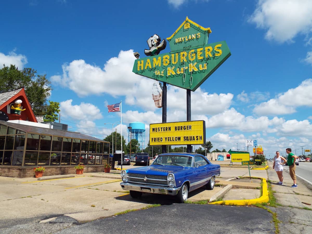 Waylans Ku Ku Burgers in Miami Oklahoma Fast Food restaurant on Route 66 in Oklahoma