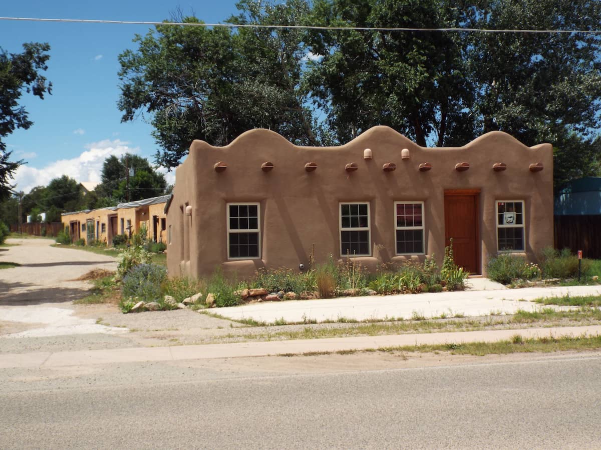 Typical housing style in Santa Fe New Mexico