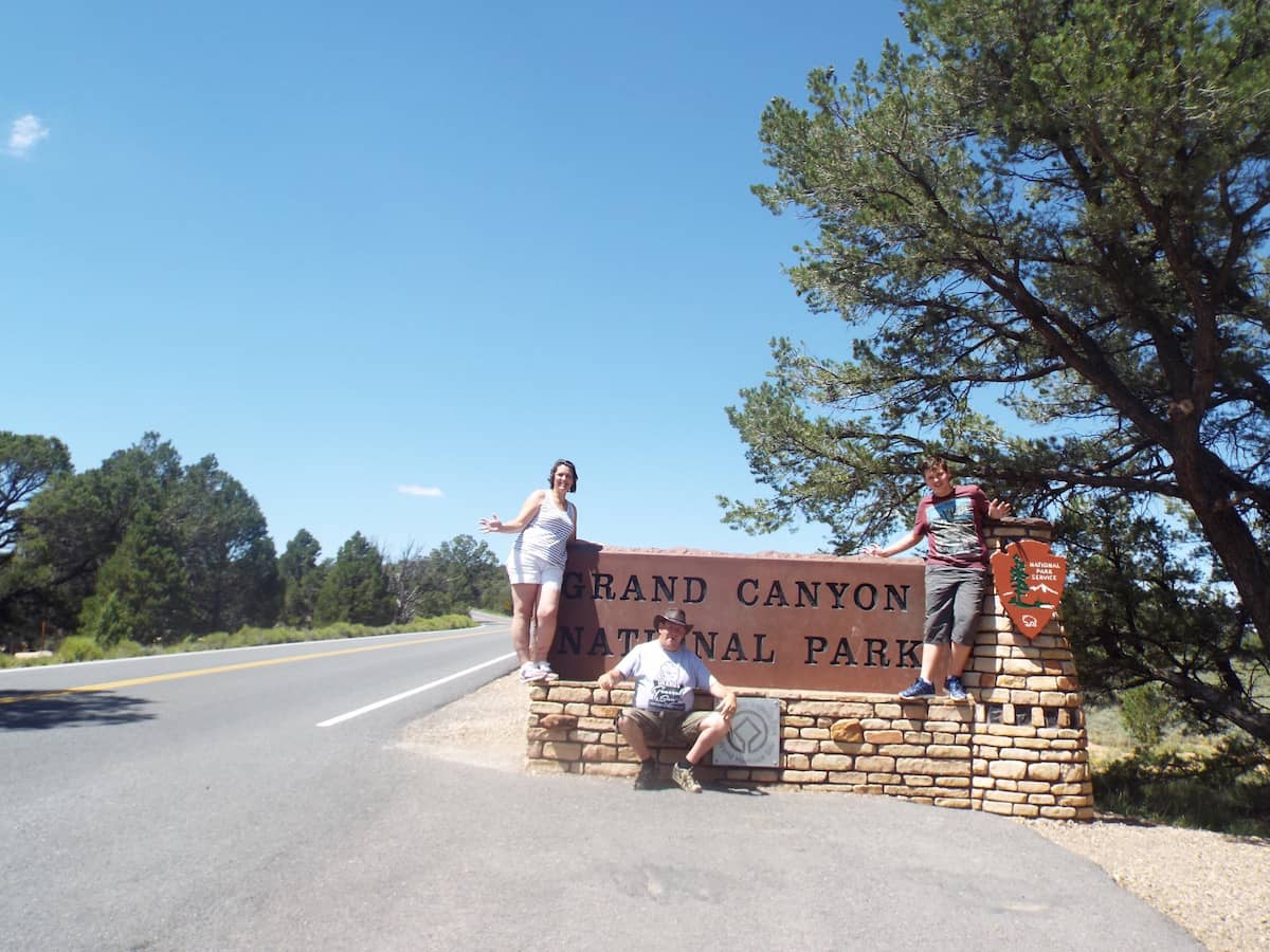 The Grand Canyon National Park sign The Grand Canyon