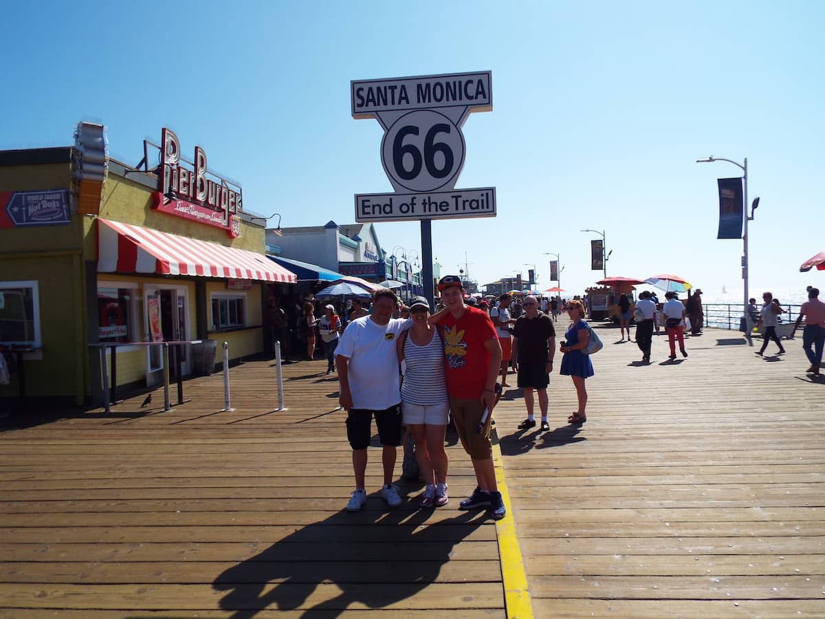 Santa Monica, The End of Route 66 sign Santa Monica Route 66 sign