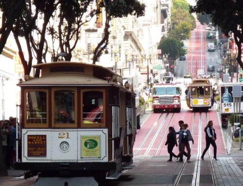 San Francisco, hills and lots of walking
