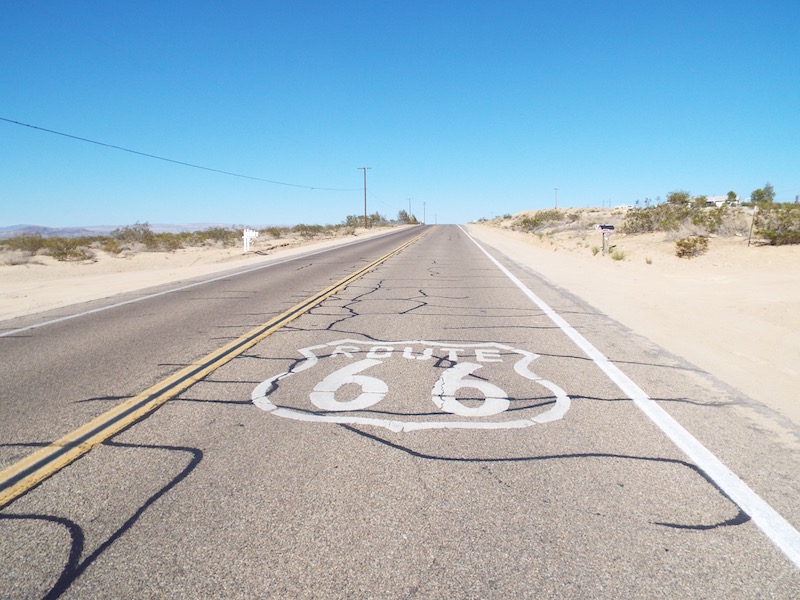 Route 66 road shield Route 66 shield in California