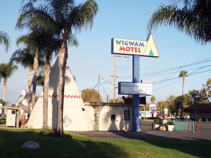 Do it in a wigwam – Wigwam motel Sign at the wigwam motel california