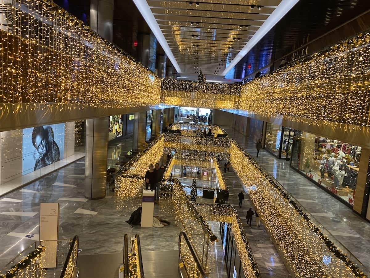 IMG_5749 Hudson Yard Shopping Mall Christmas Lights